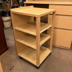 《売約済》木製カップボード・オーク材　無印　無印良品　MUJI 食器棚　ナチュラル　木製　検　カントリー　北欧　イデー　ウニコ　モモナチュラル