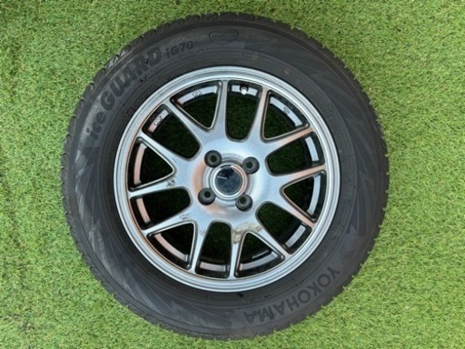 アルミホイールとスタッドレスタイヤのセット】「185/65R15」「4穴」傷 