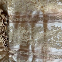 高級 カーテン 刺繍 ゴールド サイズ多数 ジャガード