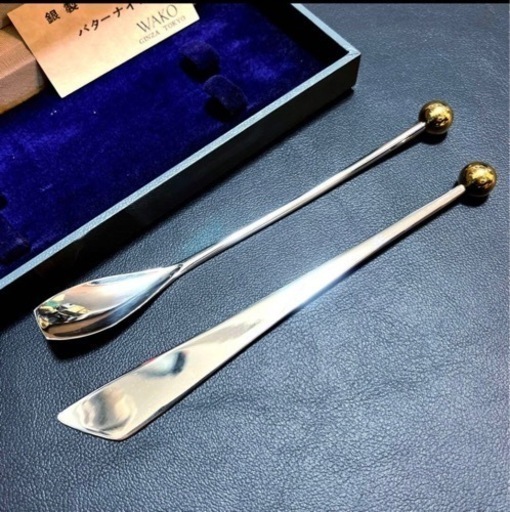 和光 シルバー バターナイフ ジャムスプーン アンティーク シルバー