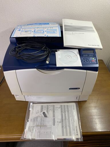 カウント数　5.8万枚程度　中古レーザープリンター　 Fujixerox(Fujifilm) DocuPrint3100 USB LAN A3 モノクロ　＃1217-0-4