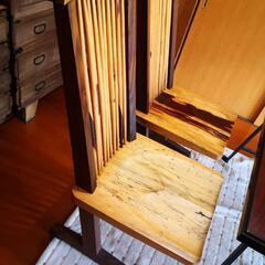 天然木無垢板ダイニングチェア/4脚‼️