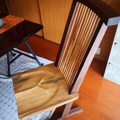 天然木無垢板ダイニングチェア/4脚‼️