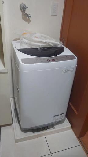 【好評完売ありがとう❗ 】シャープ SHARP 5.5kg 洗濯機 ES-GE55K-B 少ない水でしっかり洗える 穴なし槽 簡易乾燥機能付 Agイオンコート