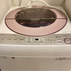 【ネット決済・配送可】SHARP シャープ 全自動洗濯機 ES-...