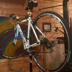 お話し中ロードバイク