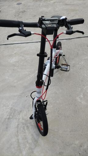 トランスモバイリー E-BIKE NEXT140折りたたみ軽量アシスト自転車14インチ送料込み