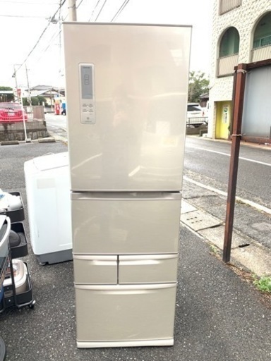 北九州市内配送無料　保証付き　東芝 TOSHIBA GR-E43G-SS [冷蔵庫（427L・右開き） ブライトシルバー VEGETA(ベジータ)]