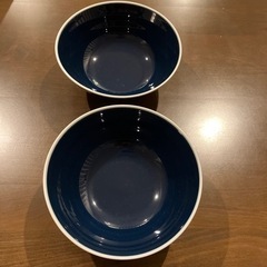 【譲ります】ニトリの青いお皿2枚