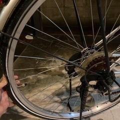 自転車修理の画像