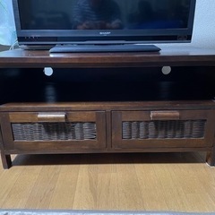 ウッド&藤のおしゃれTVボード