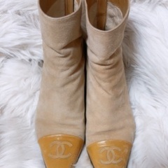 CHANEL 35.5 】シャネル ショートブーツ 23cm