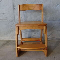 【枚方市在住者限定】（2312‐14）木製椅子 キャスター付