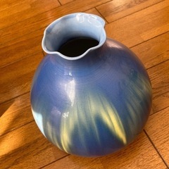 九谷焼　オーロラ風の花瓶