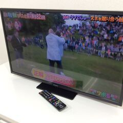 （1/18受渡済）JT7969【SHARP/シャープ 32インチ液晶テレビ】美品 2021年製 AQUOS 2T-C32DE 家電 映像機器 テレビ