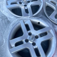 受渡完了】日産キューブ 純正アルミホイール4本