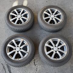 【ヤ取終了1/18】≪zyt1216ジ≫ 15インチ スタッドレスタイヤ4本セット アルミホイール付 ヨコハマ ice GUARD iG50 PLUS 185/65R15 ZACK JP-110 15x5.5J オフセット+50 4穴PCD100 現状品 51126-05