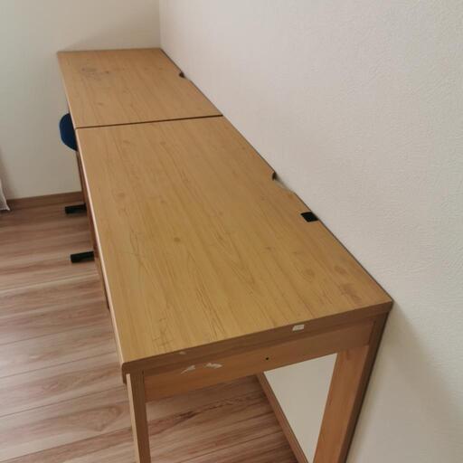 【引き渡し予定】ニトリ　勉強机　コンパクトツインデクス