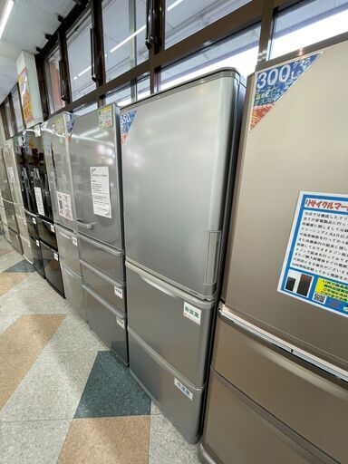⭐SHARP(シャープ) 350L冷蔵庫 定価￥76,300 2017年 SJ-W351C どっちもドア対応!!⭐1163