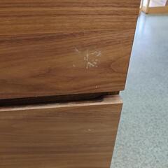 【ダイニングボード】ダイニングボード 無印良品 食器棚 レンジボード キッチン収納 北欧系:ブラウン