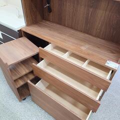 【ダイニングボード】ダイニングボード 無印良品 食器棚 レンジボード キッチン収納 北欧系:ブラウン