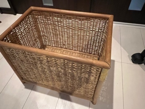 無印良品　ラタンボックス