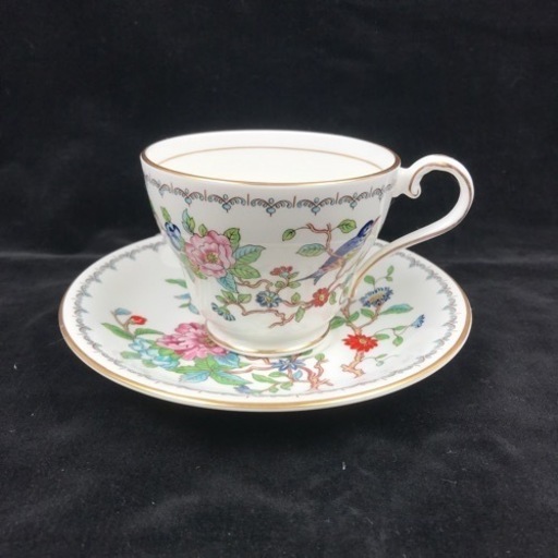 AYNSLEY カップ\u0026ソーサー　1客　花柄　鳥