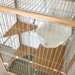 無垢材フレーム キャットケージ
