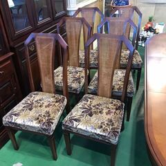 【愛品館八千代店】マルニ木工　地中海シリーズ　伸長式ダイニング　7点セット