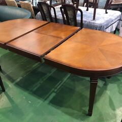 【愛品館八千代店】マルニ木工　地中海シリーズ　伸長式ダイニング　7点セット