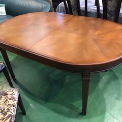 【愛品館八千代店】マルニ木工　地中海シリーズ　伸長式ダイニング　7点セット