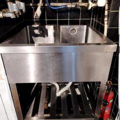 ★2層式ステンレス流し台 小規模飲食店舗 カフェ ☆2層式ステンレス流し台 小規模飲食店舗 カフェ