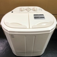 💛【動作品】2槽式小型洗濯機　2023年製