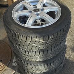 アルミ付スタッドレスタイヤ4本セット 155/65R14 4H ...