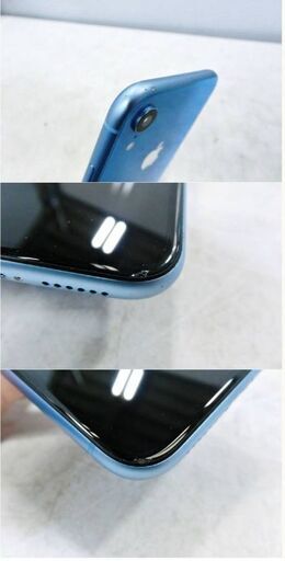 Apple　iPhone XR　64GB　ブルー　MT0E2J/A　バッテリー91％　SIMロックなし　スマートフォン　動作良好　アップル