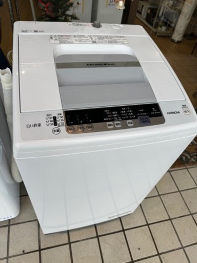 HITACHI 白い約束 2019年製 洗濯機 7.0kg NW-R704 1218-23