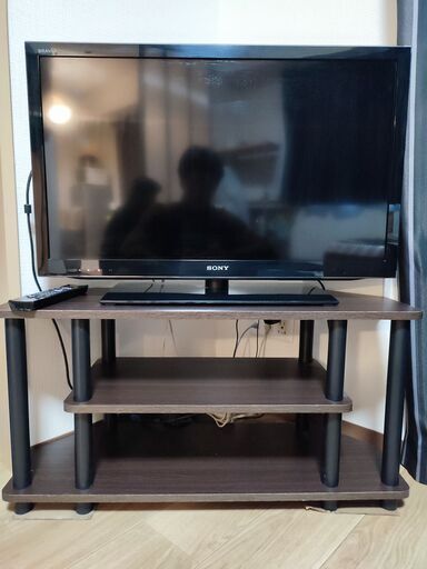 32型液晶テレビ（SONYブラビア, 2012年製造）＆テレビ台