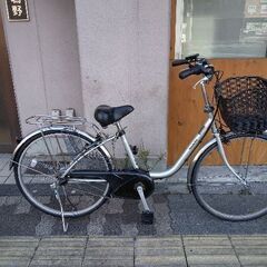 【本体のみ】[Panasonic]ViVi TX 26吋電動アシスト自転車(モダンシルバー)