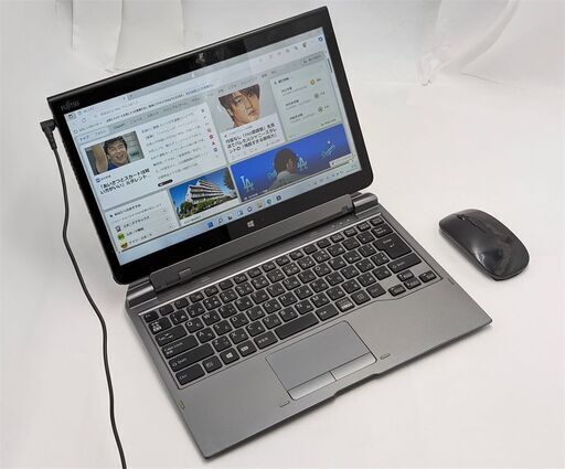 送料無料 高速SSD 13.3型 タブレット 富士通 Q736/M 中古良品 第6世代 i5 無線 Bluetooth カメラ Windows11 Office おまけ有 即使用可 日本製