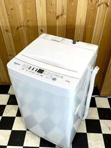 全自動洗濯機　Hisense HW-T45D 2020年 4.5kg　ホワイト　単身様向け　洗濯　住まい