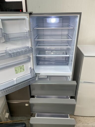 配送設置込み　2020年製　アクア355L冷蔵庫（左開き）分解クリーニング済み！持ち帰り価格45000円
