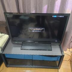 早い者順です！SHARP AQUOS３２型テレビ（美品）とテレビ台