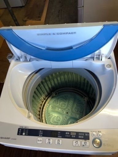 福岡市内配送設置無料　シャープ SHARP ES-GE55P-A [全自動洗濯機（5.5kg） ブルー系]
