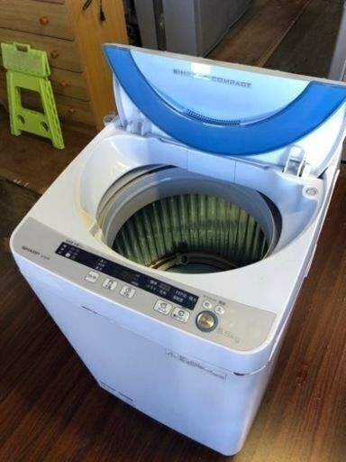 福岡市内配送設置無料　シャープ SHARP ES-GE55P-A [全自動洗濯機（5.5kg） ブルー系]