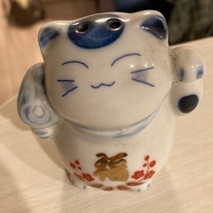 招きねこ　陶器