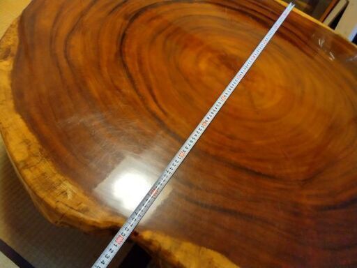 一枚板 輪切り テーブル 天板 １２０㎝ 座卓