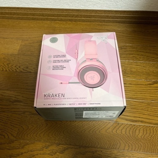 ヘッドホン　ピンク