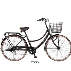 あさひ　サブクルー　自転車　26サイズ　6段ギア付き　茶色