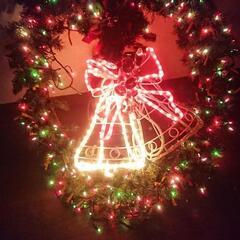 ☆大型クリスマスリース オリジナル製作品Rapha l39ion of los angels