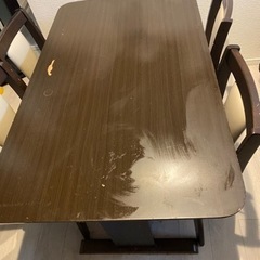 ニトリダイニングテーブル　椅子4脚セット